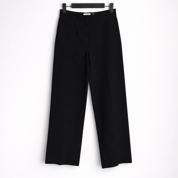 Wilfred Pants - Aritzia Wilfred Fleuve Trousers Black Size 0 Wide Leg Tailored Pant #65610